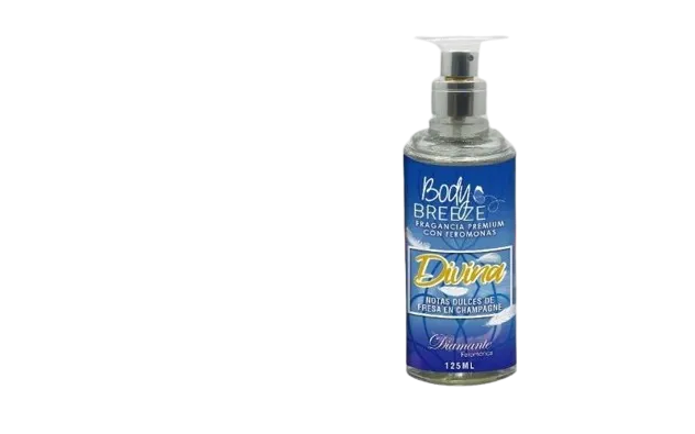 Fragancia con feromonas Body Breeze 125 ml DIVINA (FRESA CHAMPAGNE)