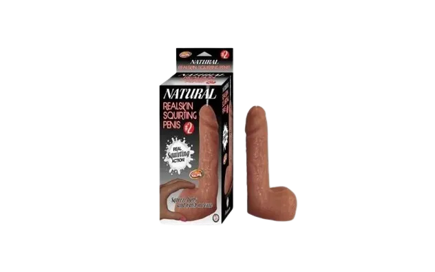 NATURAL REALSKIN SQUIRTING PENIS #2 BROWN