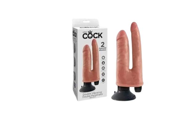 KING COCK DOUBLE VIBRATING PENETRADOR