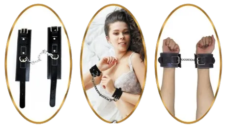 Juguetes - Esposas De Piel BDSM -Feel Love Fantasy