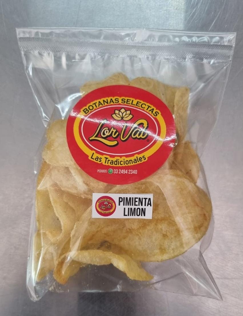 Papas Pimienta Limón 60gm