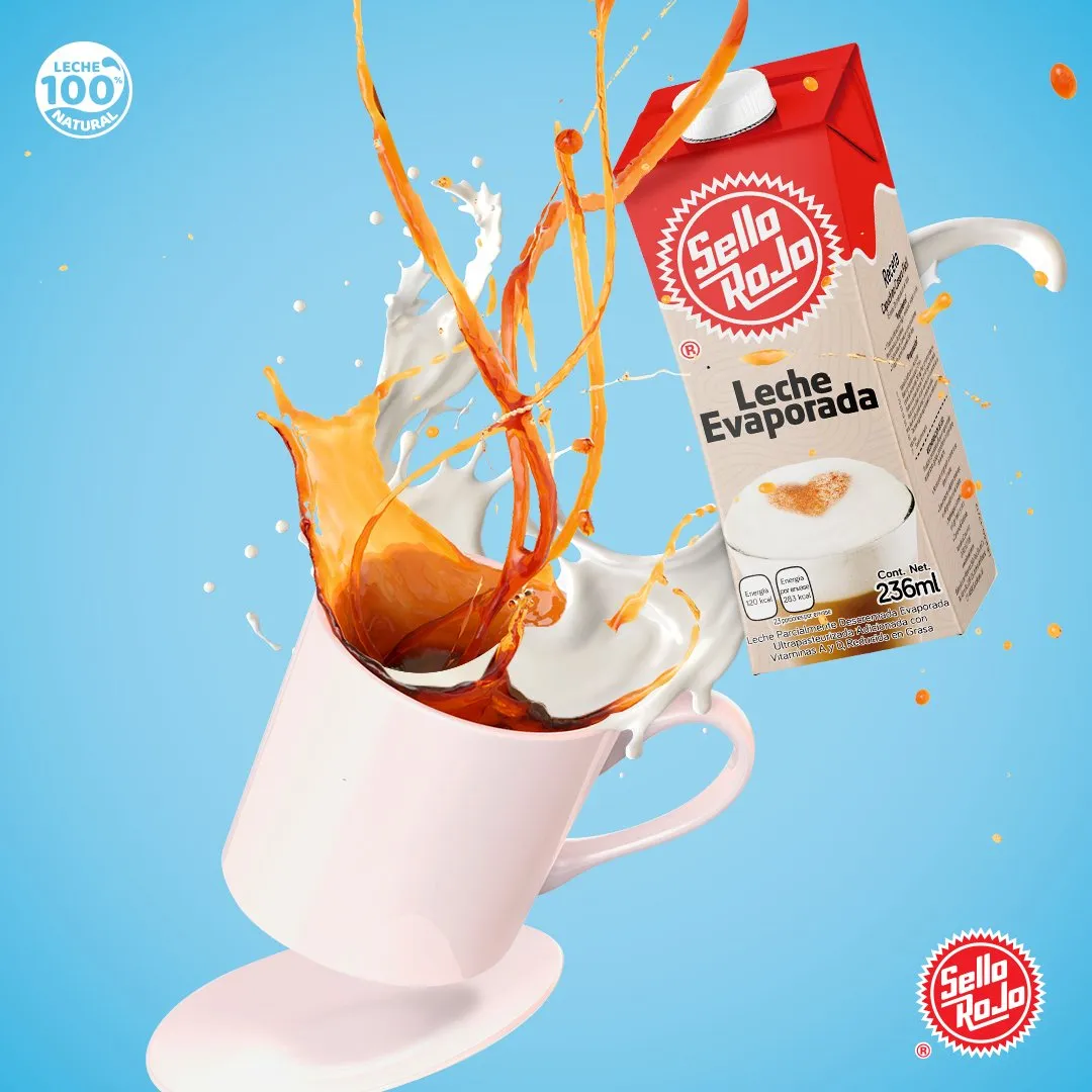 Leche Evaporada Sello Rojo 1 litro