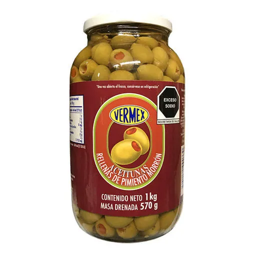 Aceituna con Pimiento Vermex 1 kg