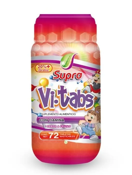 Suplemento Alimenticio Supra Vi-Tabs 72