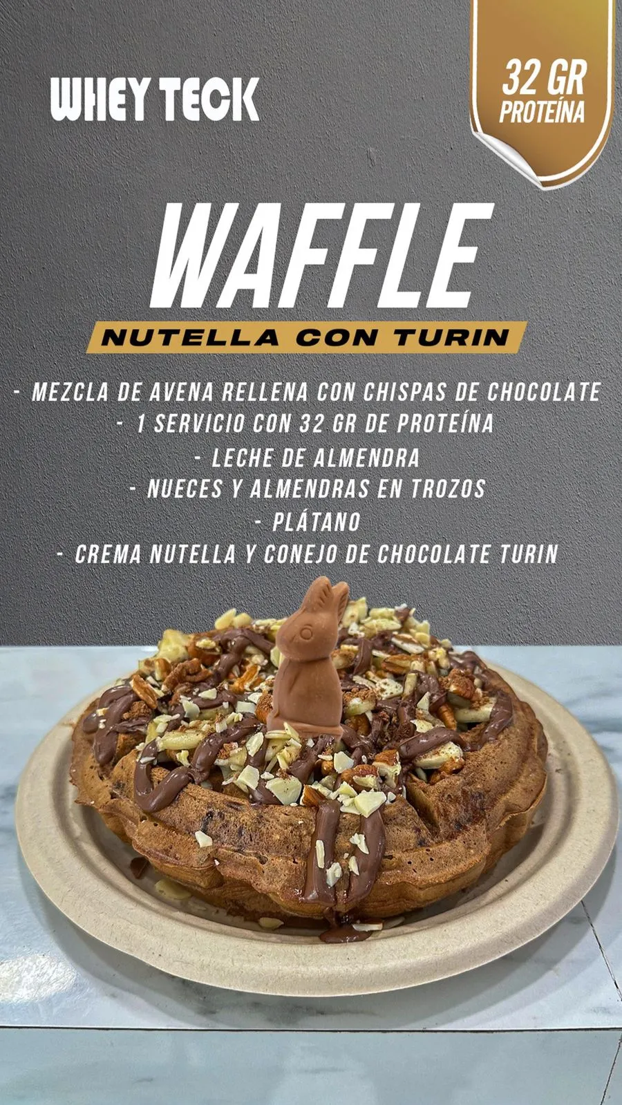 Waffle Nutella con Turín 