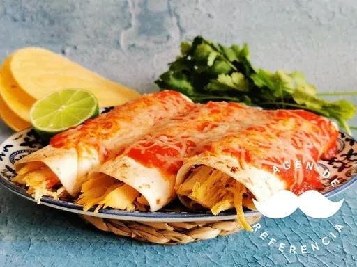 Enfrijoladas de Queso