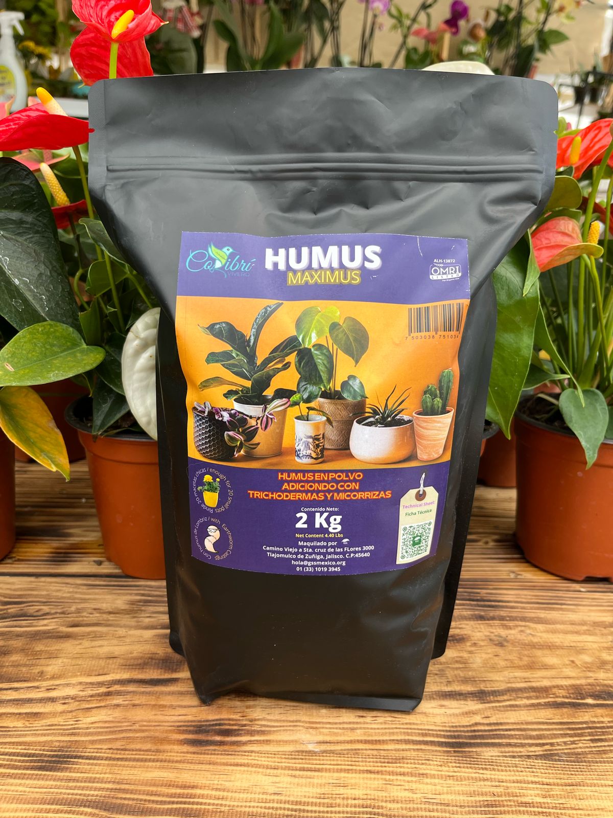 Humus en polvo 2 kg