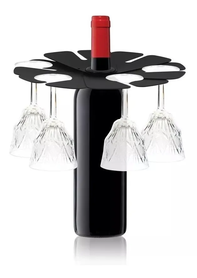 Sujetador de Copas para Botella de Vino Marca Zevro