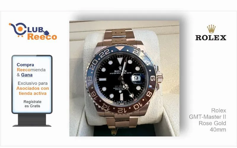 Rolex GMT-Master II Rose Gold 40mm