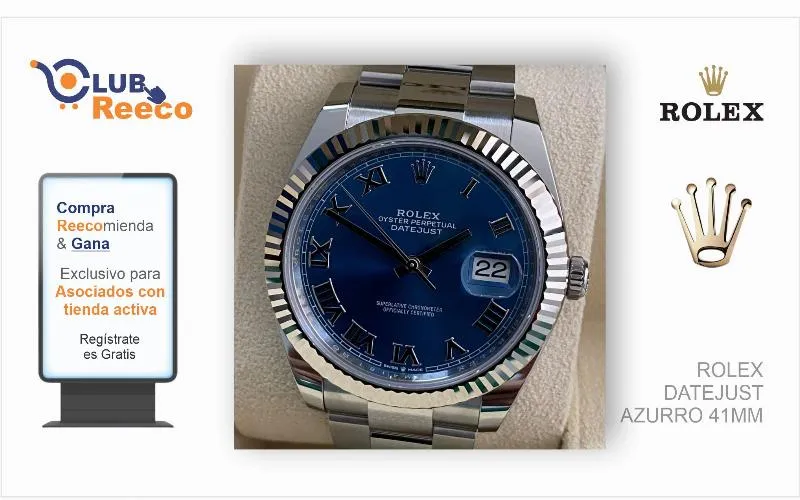 ROLEX DATEJUST AZURRO 41MM