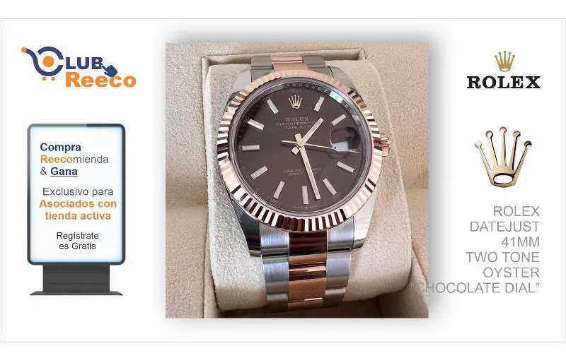 ROLEX DATEJUST 41MM  TWO TONE OYSTER  