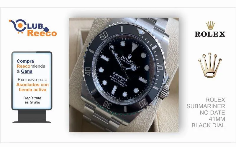 ROLEX SUBMARINER NO DATE 41MM BLACK DIAL