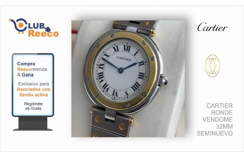CARTIER RONDE  VENDOME 32MM SEMINUEVO