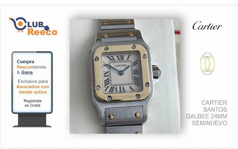 CARTIER SANTOS  GALBEE 24MM SEMINUEVO