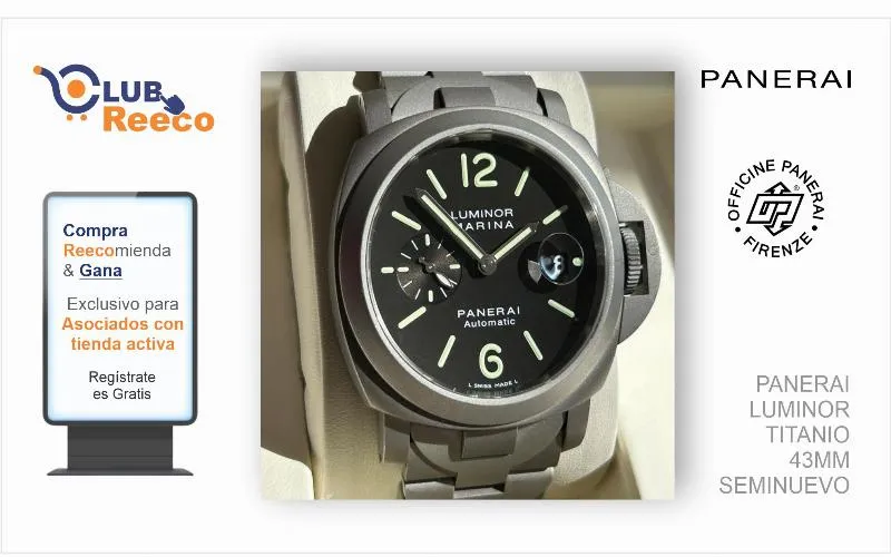 PANERAI LUMINOR TITANIO 43MM SEMINUEVO