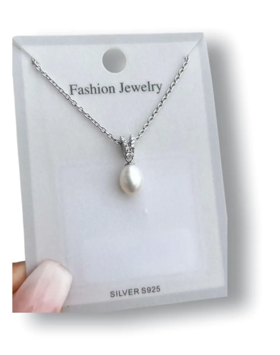 Collar Perla Zirconia