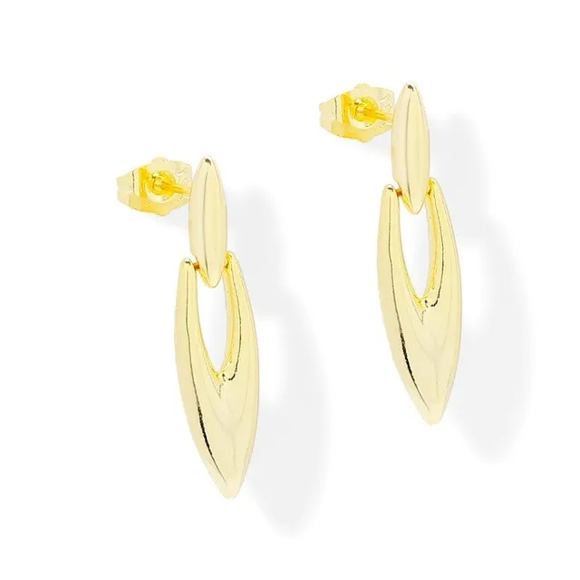 Aretes Pico Oro Laminado