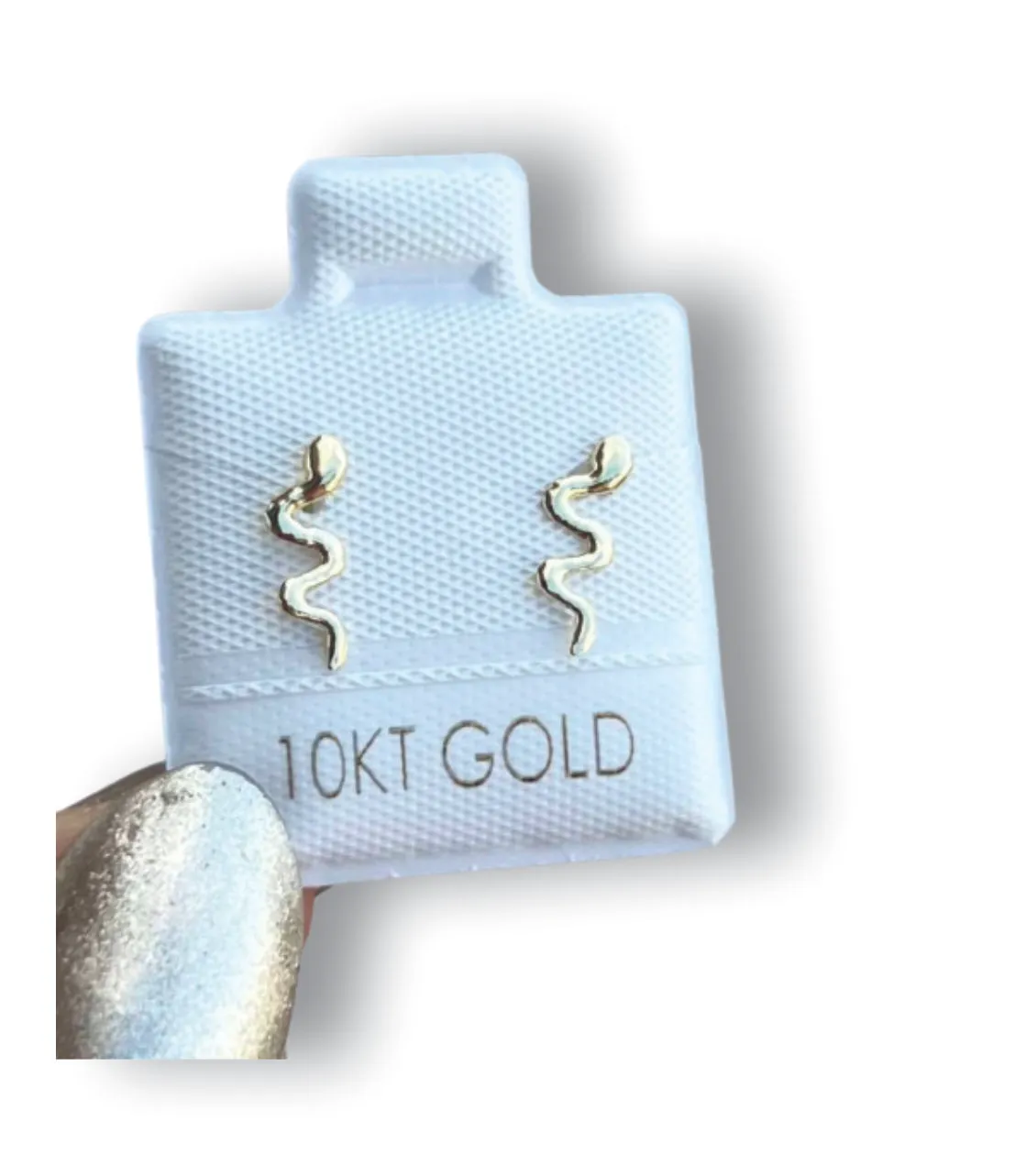 Serpientes, Aretes en Oro de 10 K