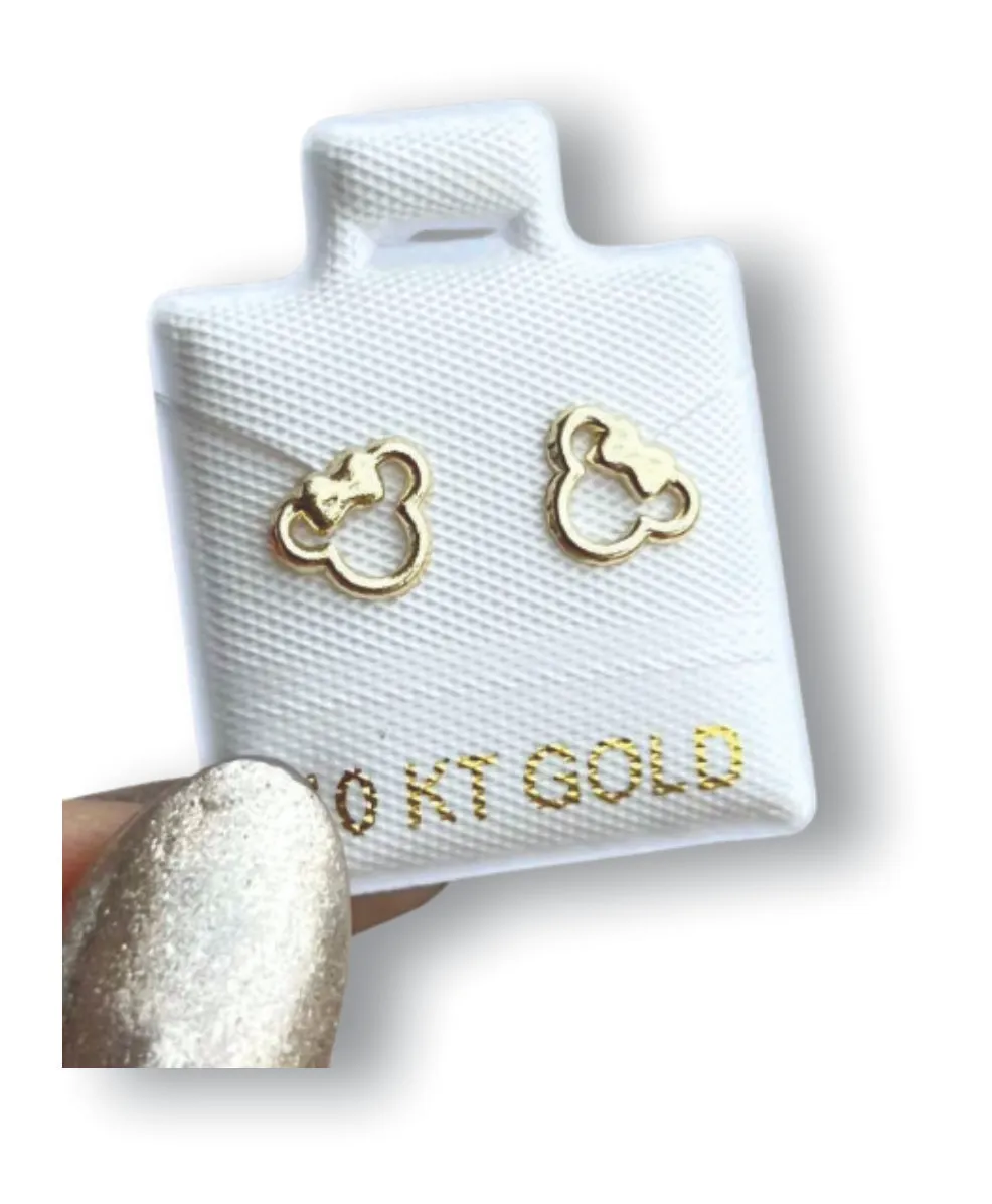 Minnie Aretes en Oro de 10 K