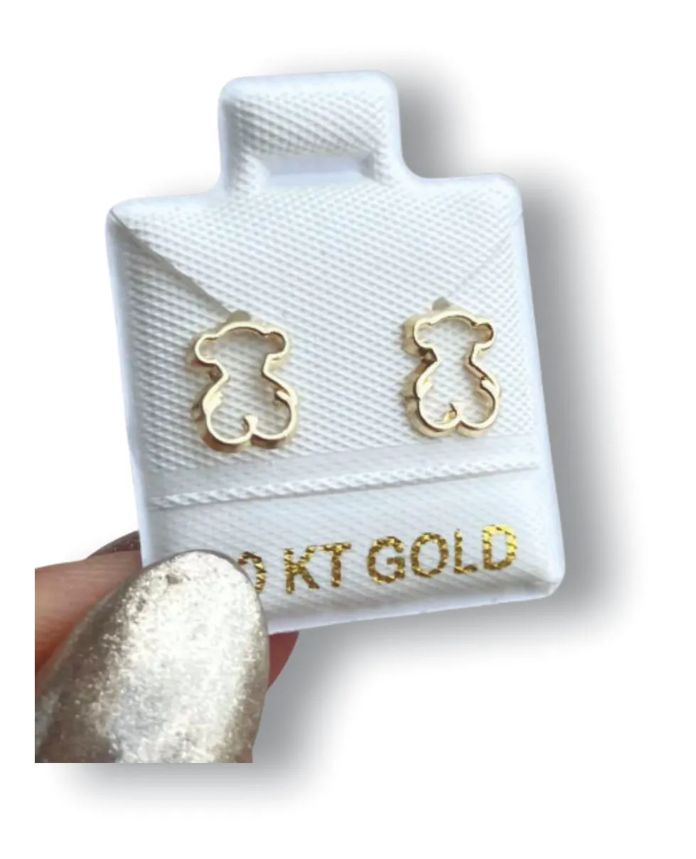 Oso Tous Aretes en Oro de 10 K