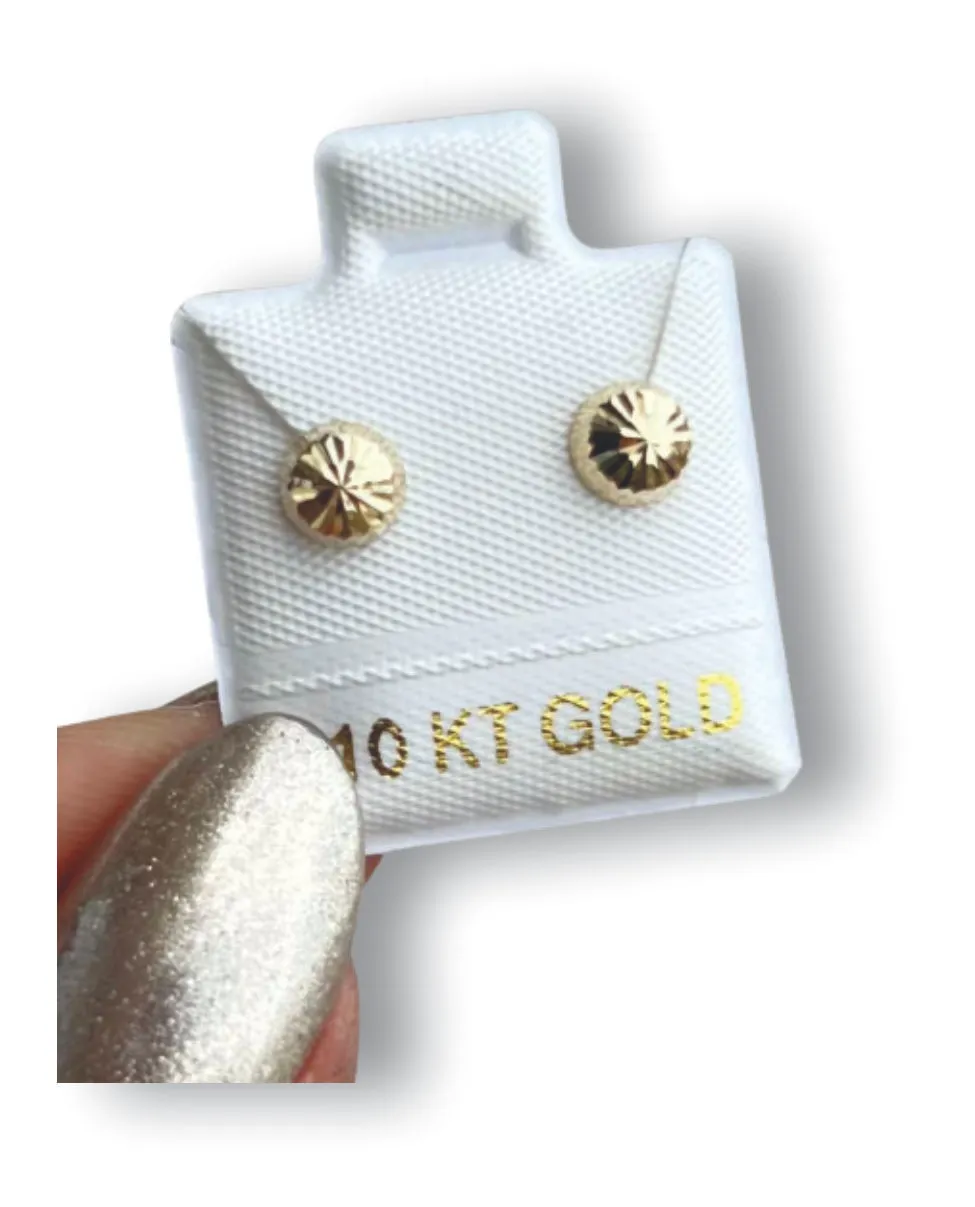 Hongo #1 Aretes en Oro de 10 K