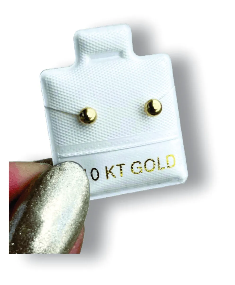 Dormilona #2 Aretes en Oro de 10 K