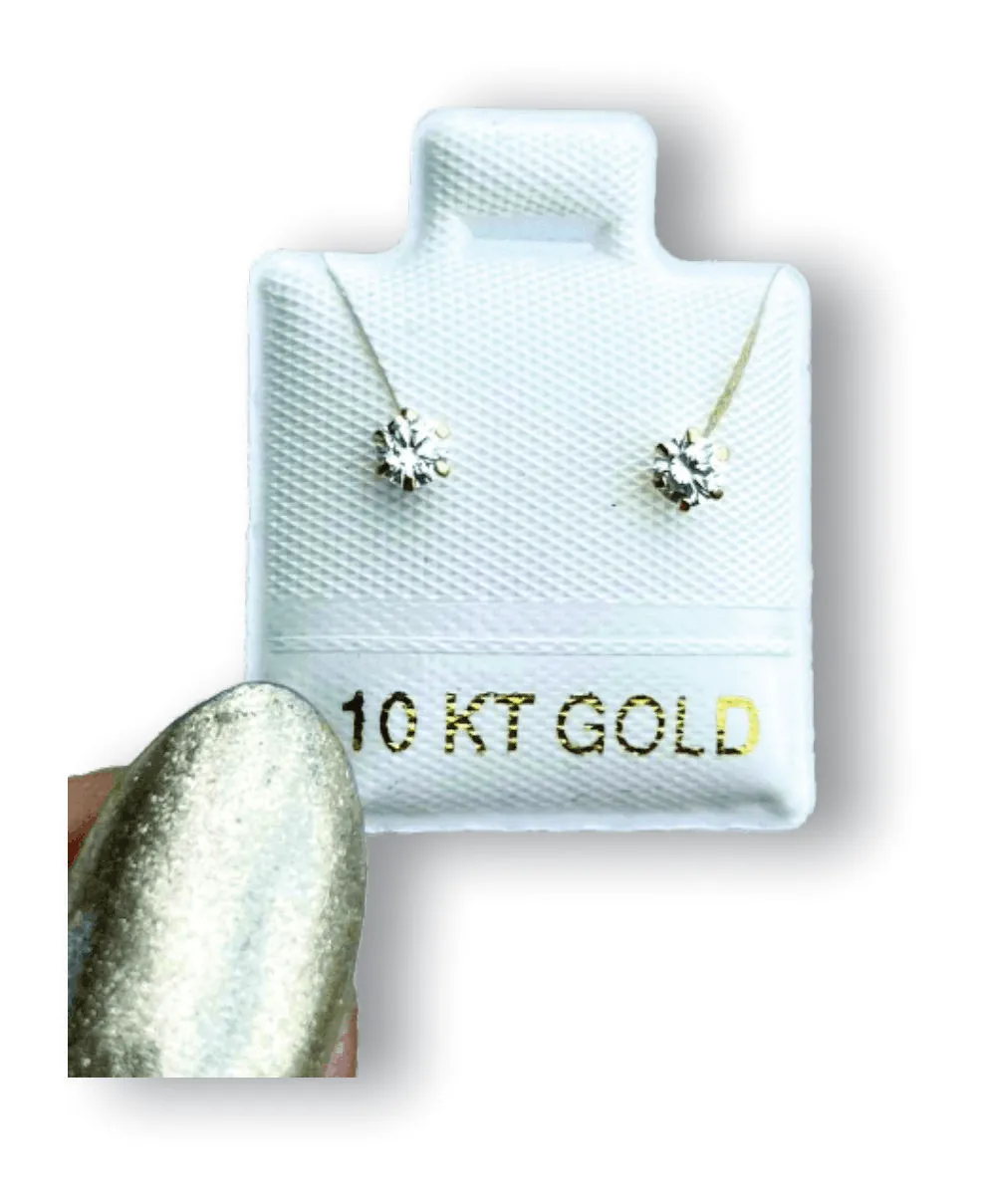 Recto #1 Aretes en Oro de 10 K