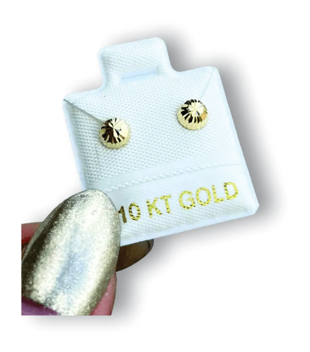 Hongo #2 Aretes en Oro de 10 K