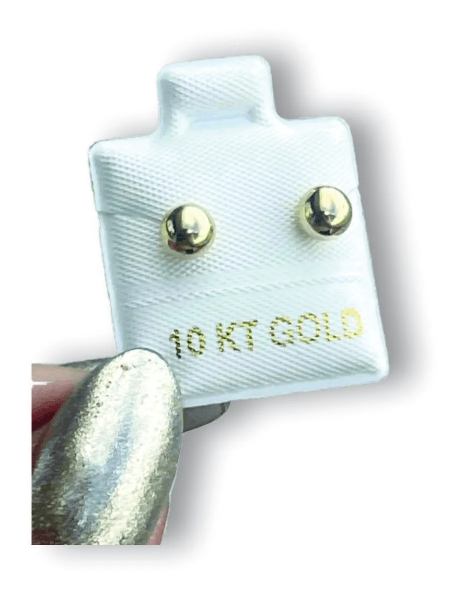 Dormilona 5MM Aretes en Oro de 10 K
