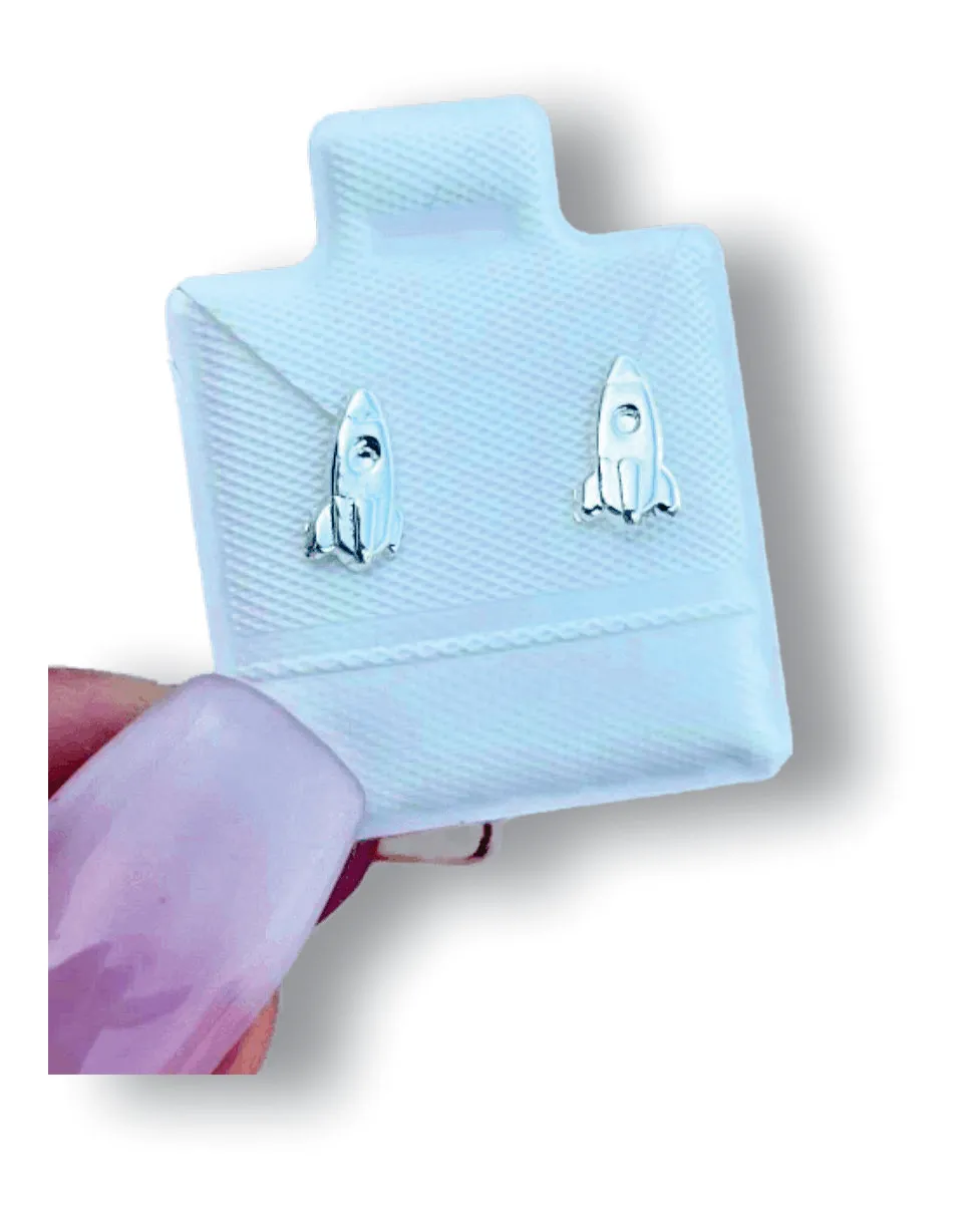 Nave Aretes en plata .925