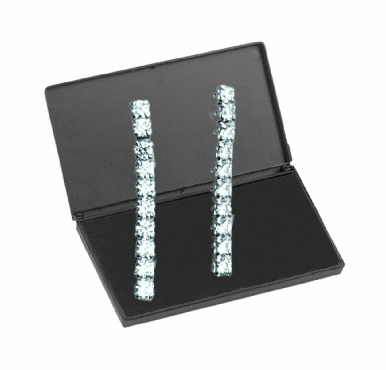 Arete Largo Zirconia Aretes en plata .925