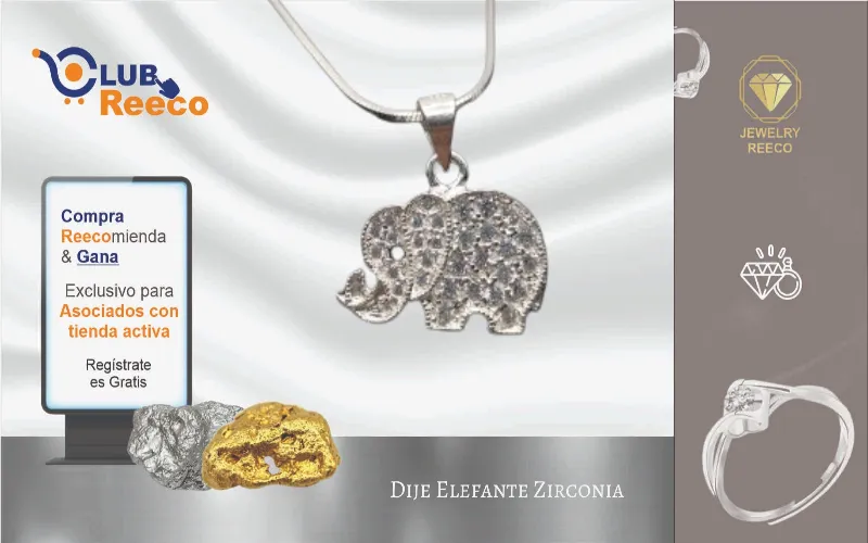 Dije Elefante Zirconia