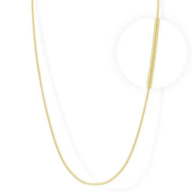Cadena Planchada 45cm Oro Laminado