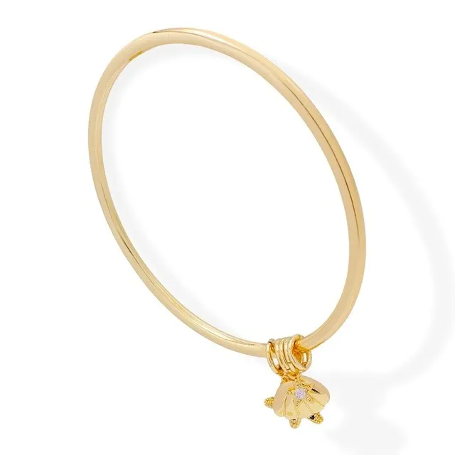 Brazalete Mar Zirconia Oro Lam.