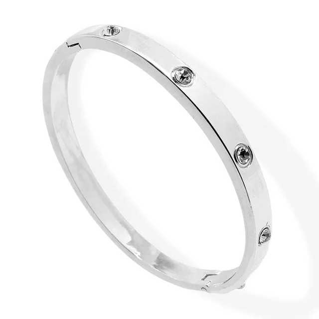 Brazalete Industrial Zirconia Platino Laminado