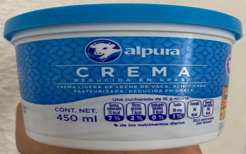 Crema Alpura  Medio litro  Ligh