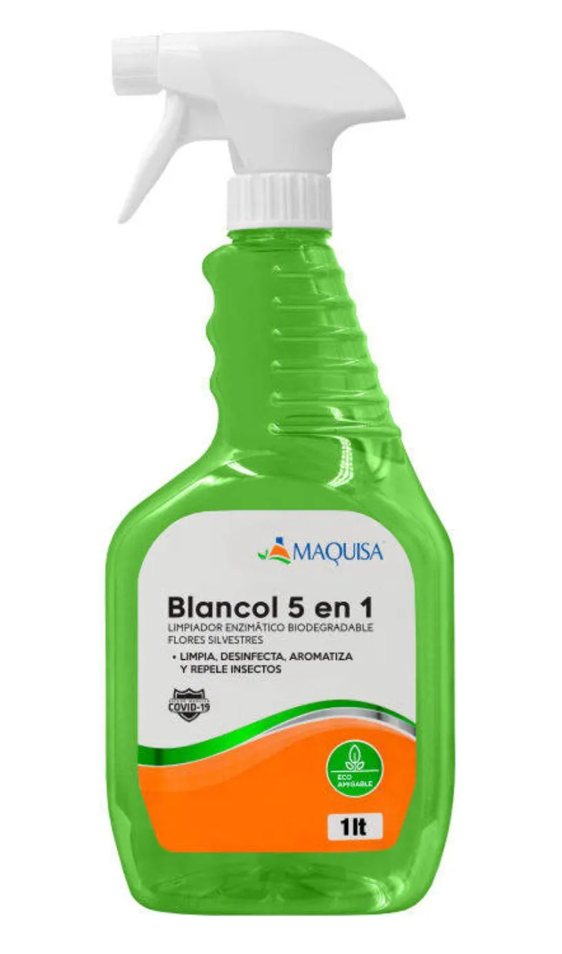 Blancol 5 en 1, Limpiador universal BIODEGRADABLE, para todo tipo de superficies lavables.