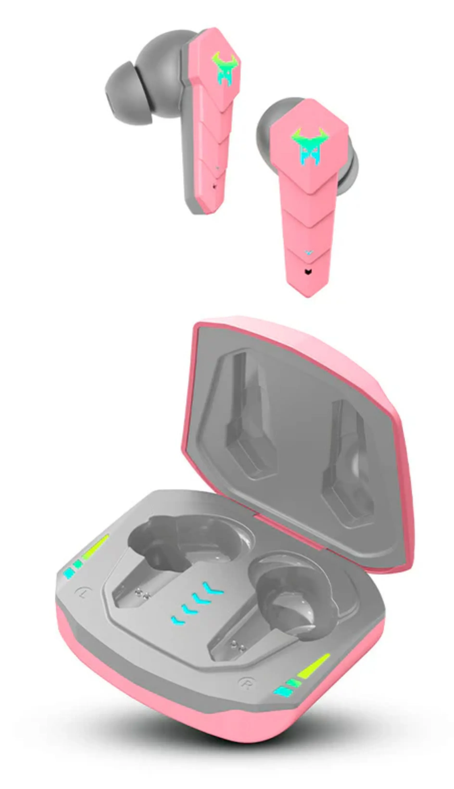 Audífonos Inalámbricos TWS | STF Muspell | Gaming, RGB Rosa
